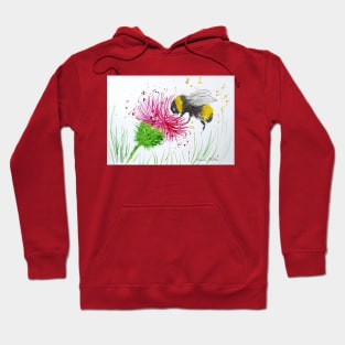 Bumble bee and Thistle Hoodie